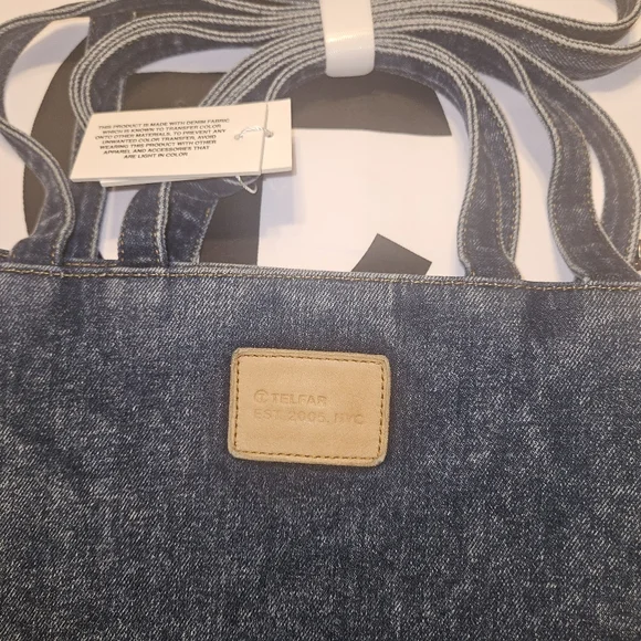 Telfar- Medium Denim Shopper - Blue - Picture 8 of 16